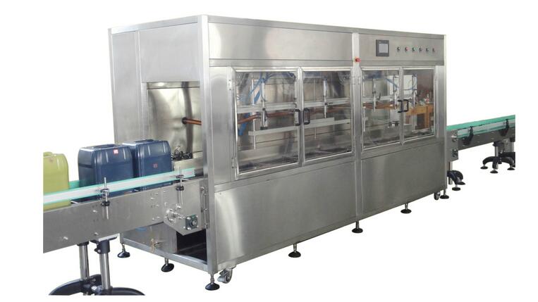 潤滑油灌裝生產線灌裝操作視頻展示